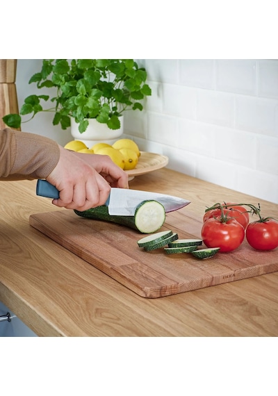 Ikea Tıgerbarb 3 Parça Mutfak Bıçağı Seti 23 Cm Turkuaz - Gri Çok Renkli