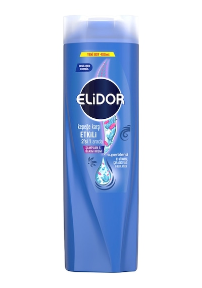 Elidor Superblend Kepek Şampuanı 400 Ml - Çinko Pirition Ve B3 Vitamini - 3 Adet Tarı