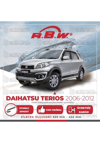RBW Daihatsu Terios 2006 - 2012 Ön Muz Silecek Takım