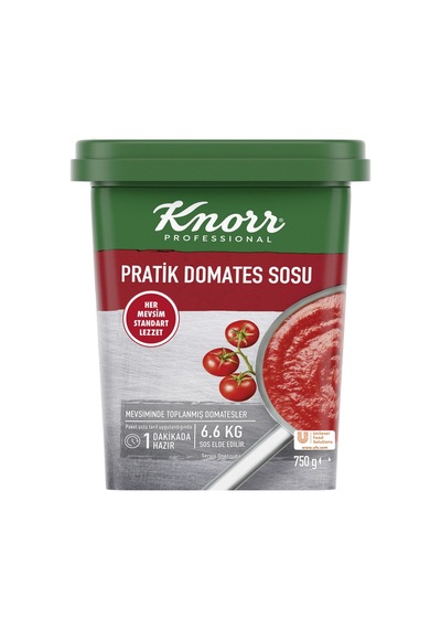 Knorr Pratik Domates Sosu 750 G - Pizza, Makarna Ve Yemekler İçin Tarı