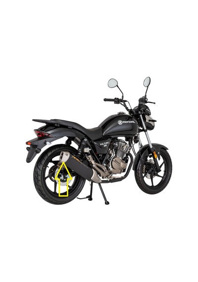 Mondial Vulture 125 Egzoz Dekor Arka Kapağı