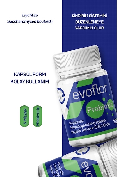 Evo Pharma Evoflor Probiotik Mikroorganizma İçeren Kapsül Takviye Edici Gıda 10 Kapsül Evo Pharma Evoflor Probiotik Mikroorganizma İçeren Kapsül Takviye Edici Gıda 10 Kapsül
