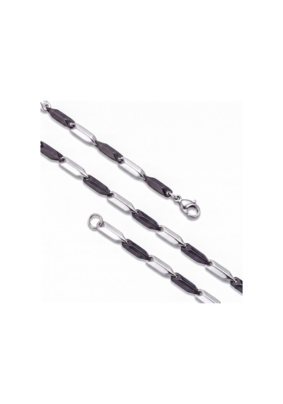 Moncuk Design Kesme Kibrit Erkek Çelik Kolye 3mm 55cm Üç Renkli 3351eck056 Sarı