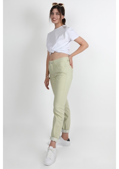 Balins Bayan Gabardin Pantolon Mint Mint Yeşili
