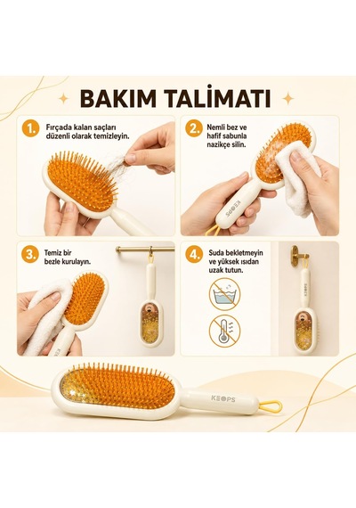 Saç Açma Ve Tarama Fırçası, Saç Fırçası Turuncu