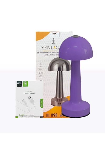 Zenlight Mantar Masa Lambası 321-5 Mor
