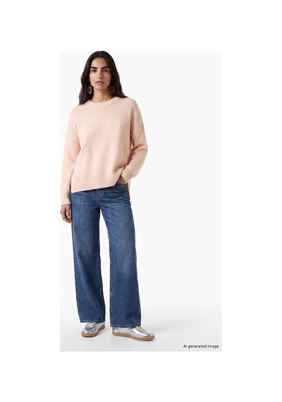 Lcw Vision Pembe Oversize Kadın Triko Kazak