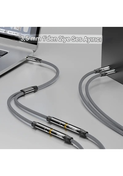 Riksoin Mikrofon Ve Kulaklık Ayırıcı 3.5mm Y Kablo Ce Lisanslı Sertifikalı Hi-fi Ses Teknolojisi Hasır Örgülü Sağlam Kablo 1 Adet Riksoin Mikrofon Ve Kulaklık Ayırıcı 3.5mm Y Kablo Ce Lisanslı Sertifikalı Hi-fi Ses Teknolojisi Hasır Örgülü Sağlam Kablo 1 Adet