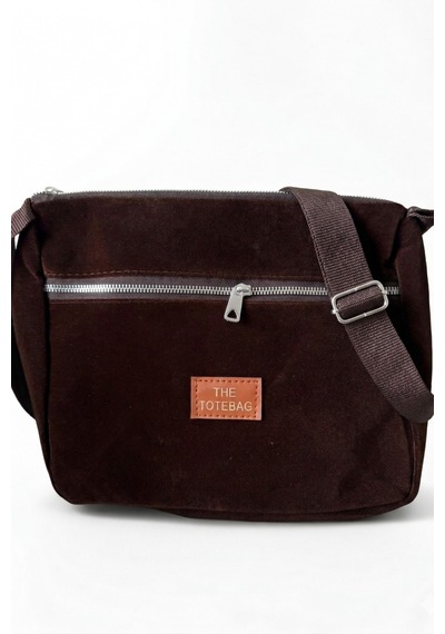 Vellbags Çikolata Kahve Kadın Omuz Çantası Modern Fermuarlı Günlük Çanta Acıkahve