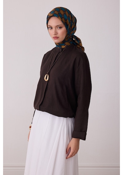 Belli Geometrik Desen %100 Twill İpek Eşarp Be08 Petrol