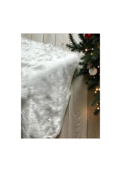 Yarım Ymf Beyaz Uzun Tüylü, Beyaz Peluş Kumaş 50x150cm Tekstil, Ev Tekstili Beyaz Beyaz