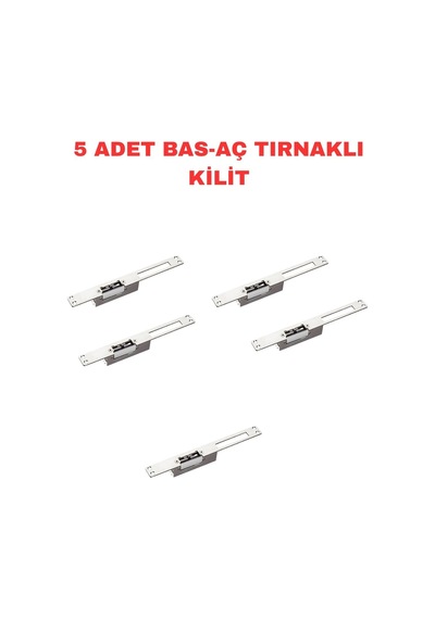 Sr-550 Nc Elektrikli Basaj Kilidi Tırnaklı 12v Dc 280 Kg Fail Secure Ahşap Metal Pvc Kapı Kilidi 5 Adet