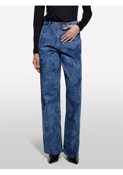Sisley %100 Pamuk Baskılı Normal Bel Relaxed Fit Denim Pantolon Kadın Haki Yeşili Pantolon - 325a4w9klf07l Sisley %100 Pamuk Baskılı Normal Bel Relaxed Fit Denim Pantolon Kadın Haki Yeşili Pantolon - 325a4w9klf07l