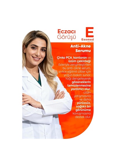 Akne Karşıtı Serum Çinko Pca + Kantaron + Üzüm Çekirdeği İle Sivilce Karşıtı Yoğun Bakım Serumu 15ml Diğer