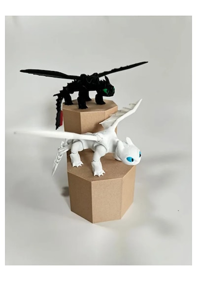 Hayatvsanat Dişsiz Toothless Ejderhanı Nasıl Eğitirsin Gecenin Ve Işığın Öfkesi Figür 2'li (No Color)