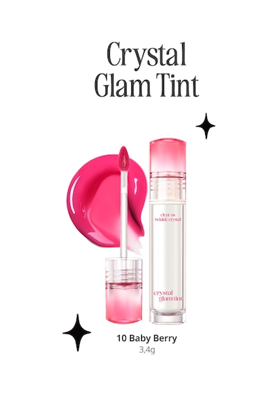 Clio Crystal Glam Tint 10 Baby Berry 10