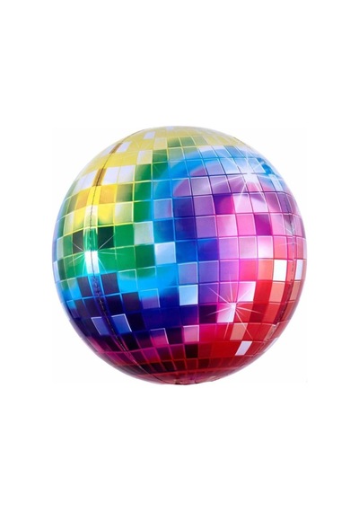 Disko Topu Folyo Balon Renkli 55 Cm Genel