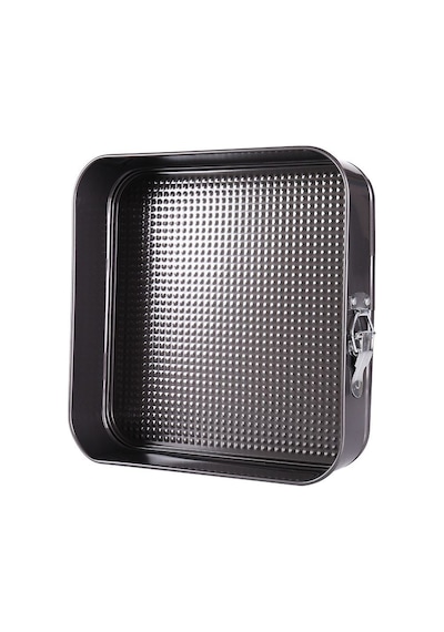 Karbon Çelik 24 Cm Siyah Kare Kelepçeli Kek Pasta Kalıbı Cin799sy