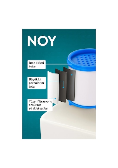 Noy Filtreli Musluk Başlığı Kireç Önleyici Su Arıtıcı Krom Banyo Ve Mutfak