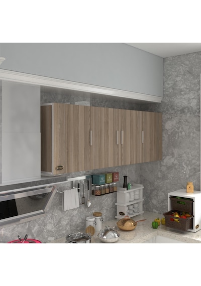 Kenzlife hazır mutfak silvanus crd 060*180*22 mutfak banyo dolabı kapaklı raflı