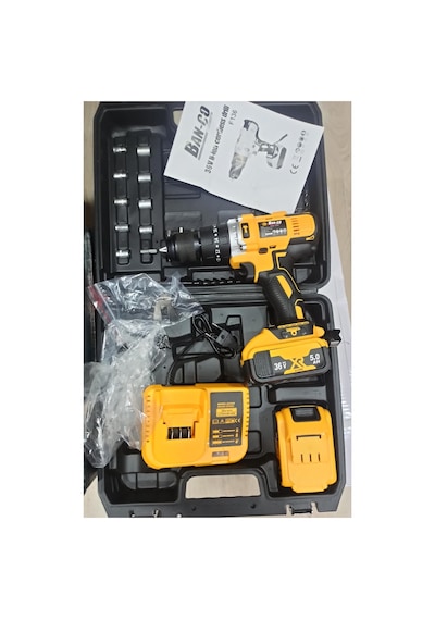 2 Yıl Şarjlı Matkap Çelik Mandirar Porofesenel Derbeli 36 Volt Akülü 0 - 2 M 2 Anahtarsız Kablosuz