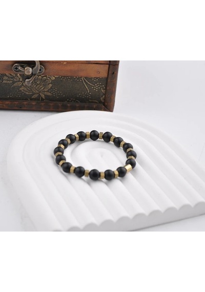 10 Mm Onix Doğal Taş Unisex Bileklik Bej