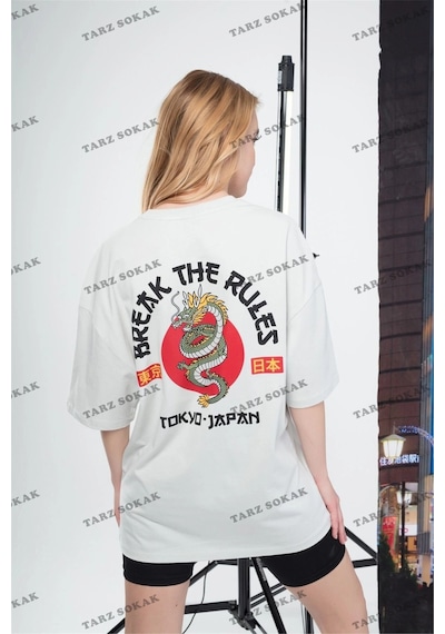 Tarzsokak Kadın Tokyo Tshirt Beyaz
