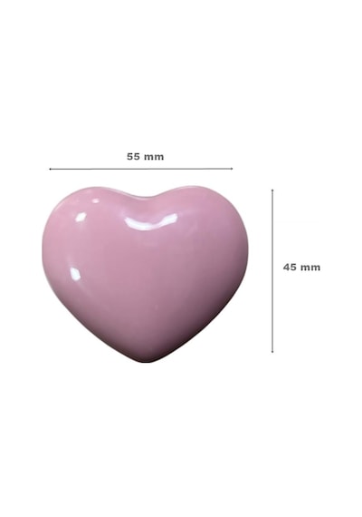 5 Adet Tomurcuk Porselen Çocuk Odası Pembe Kalp Mobilya Kulp Pembe