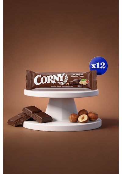 Corny Çikolata Fındık Tam Tahıl Bar X 12 Adet