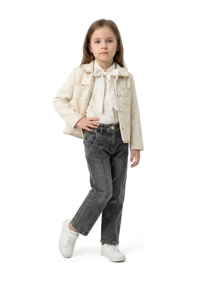 Xo Kids Kız Çocuk Alt Üst Takım 3-7 Yaş 4751 Ekru