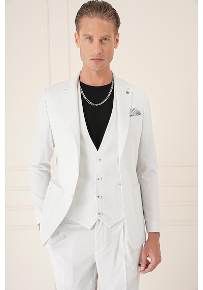 Efor Comfort Fit Gofre Kumaş Pamuk Yelekli Casual Taş Ceket C 678 Taş