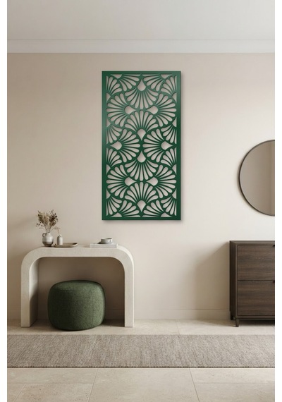 Dekoratif Panel Metal Duvar Tablosu - Duvar Sanatı - Duvar Dekoru - Yeşil