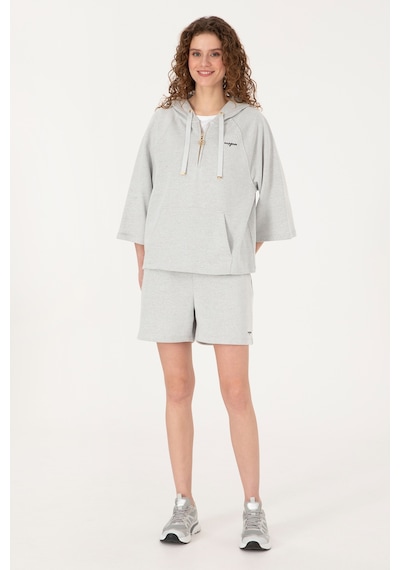 U.S. Polo Assn. U.s. Polo Assn. Kadın Gri Melanj Sweatshirt 50319959-vr086