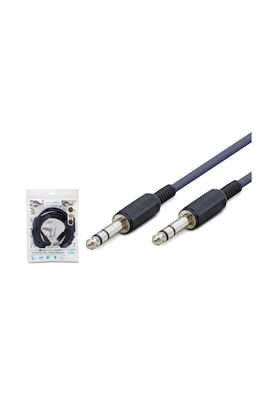6.35 Mm Stereo Jack Kablosu 3 M Siyah Hdx1049