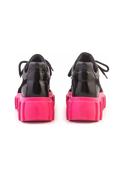 Rouge Kadın Spor & Sneaker Ayakkabı 601 Siyah - Fuşya