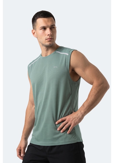 Slazenger Rexıs Erkek Kolsuz Su Yeşili Tişört