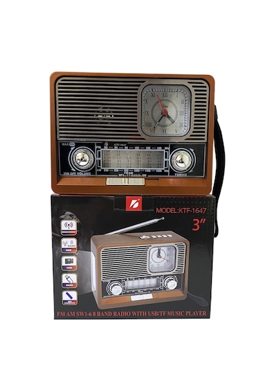 KTF-1647 Nostalji Radyo Bluetooth Hoparlör
