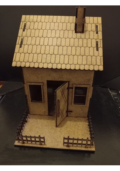 TLR hobi Tlrhobi Bahçeli Ev Ahşap Maket