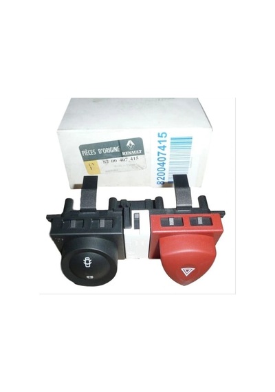 Dörtlü Flaşör Merkezi Kilit Düğmesi Butonu Renault Megane 2 8200407415 Mais