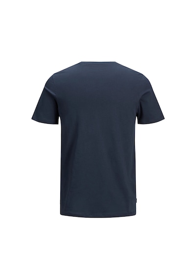 Jack & Jones Jack&jones 12156101 0 Yaka Erkek Basic Tshirt - Lacivert Lacıvert