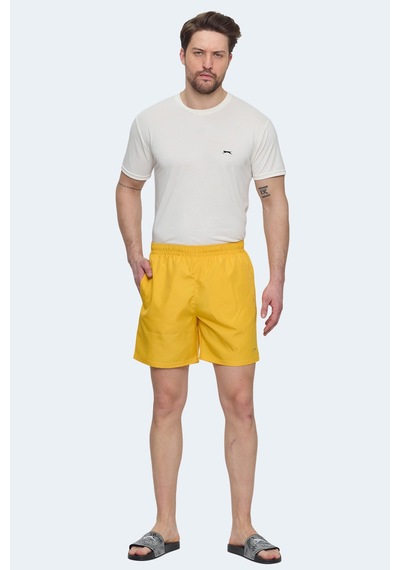 Slazenger Ratıng Ktn Erkek Cepli Deniz Şortu Sarı Mayo Sarı