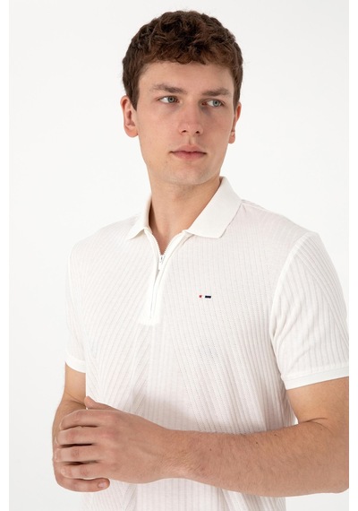 U.s. Polo Assn. Regular Fit Erkek Polo T-shirt 2102921 Krem