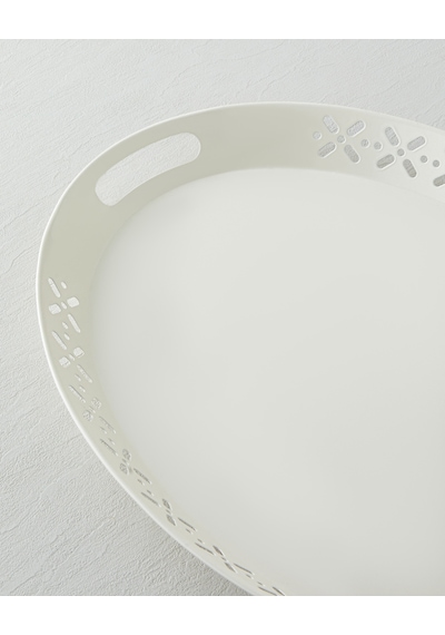 English Home Core Metal Tepsi 52x39 Cm Krem Krem