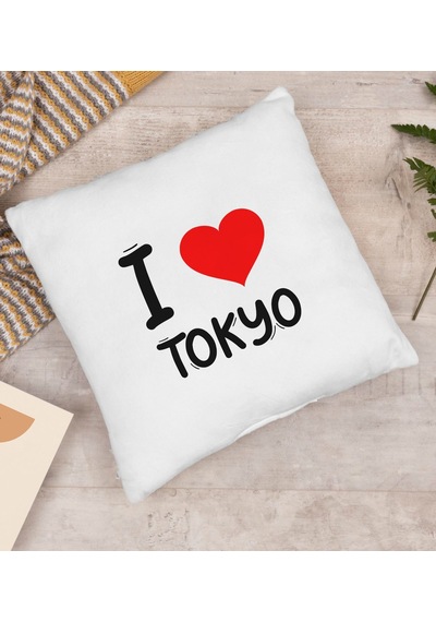 BK Gift I Love Tokyo Tasarımlı Yastık - Model 1