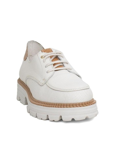 Mammamia D24ya-3850 Kadın Deri Oxford Ayakkabı D24YA-3850-R7263 Beyaz