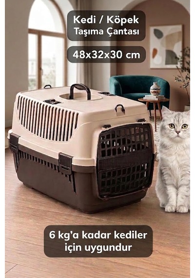 Comfort Kedi Köpek Evcil Hayvan Taşıma Çantası Orta Boy 48x32x30 Cm