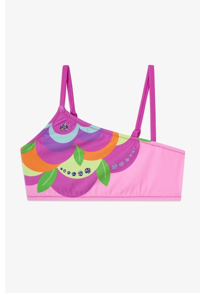 Penti Pembe Kız Çocuk Flower Tek Omuz Bikini Takımı