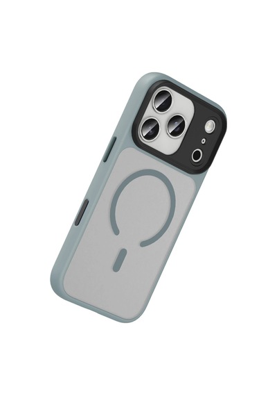 Apple iPhone Uyumlu 17 Pro Megane Magsafe Kapak - Titan Gri