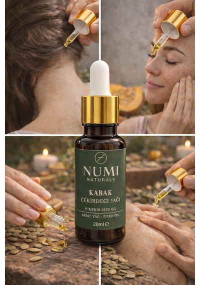 Kabak Çekirdeği Yağı 20 Ml %100 Saf Pumpkin Seed Oil Saç Ve Cilt Bakım Yağı