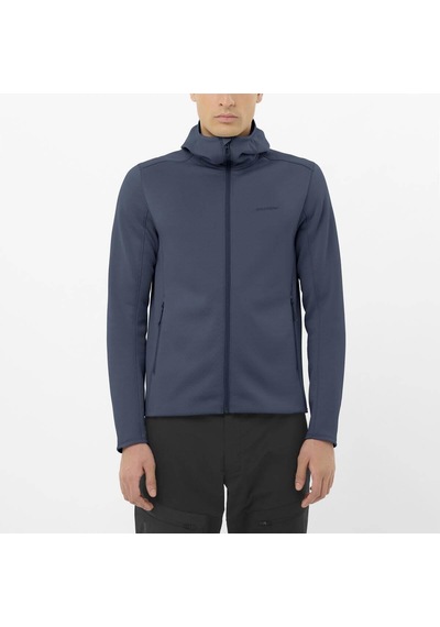 Salomon Outlıne Warm Erkek Tam Fermuar Polar Blue Nights Lc2483200 Lacivert